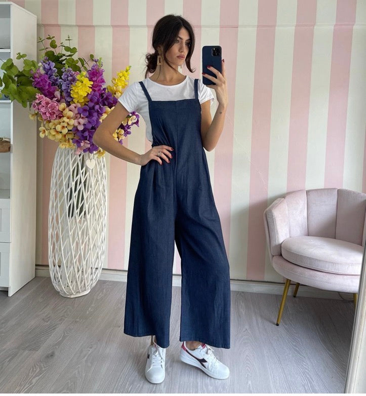 Salopette di denim
