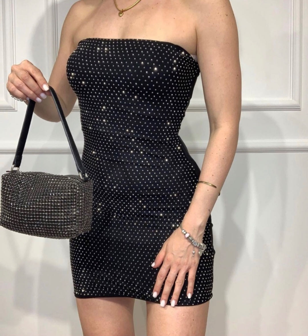 Tubino fascia strass