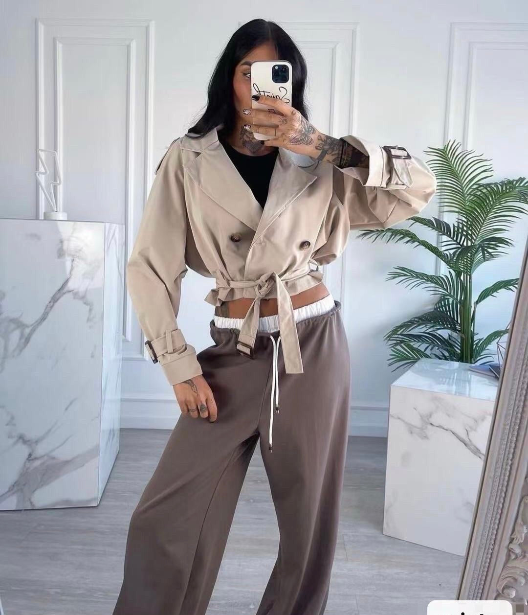 Trench coat corto