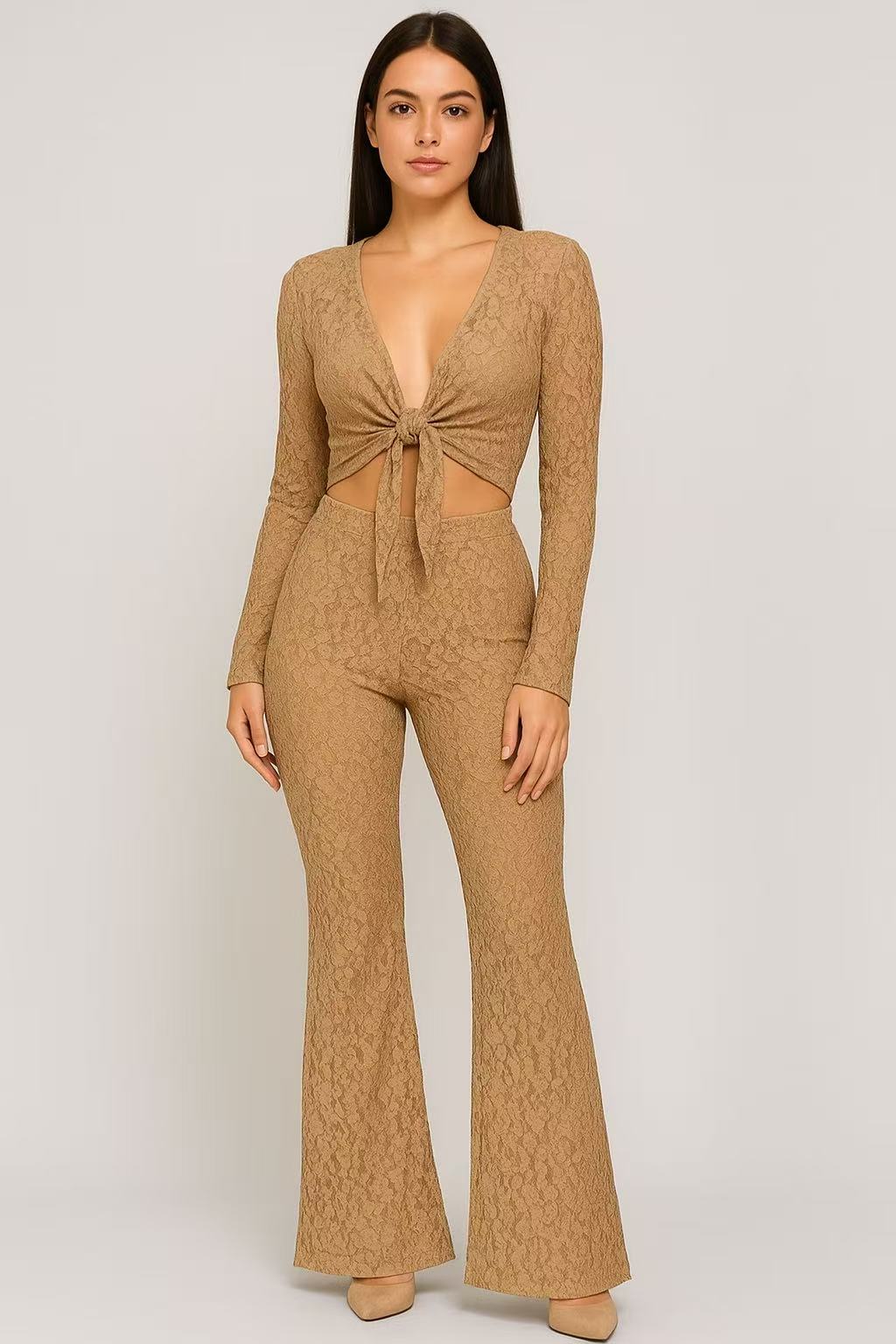 Pantalone ricamato