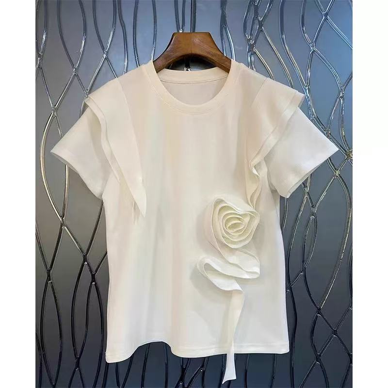 T-shirt con Rosa