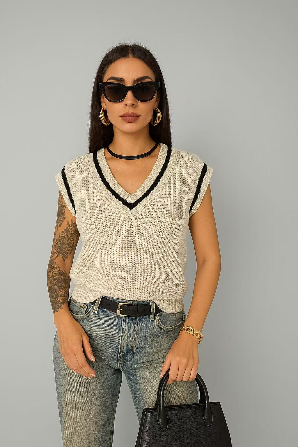 Jilet a maglia