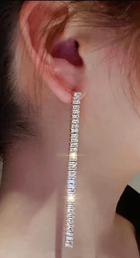 Orecchini pendenti diamante