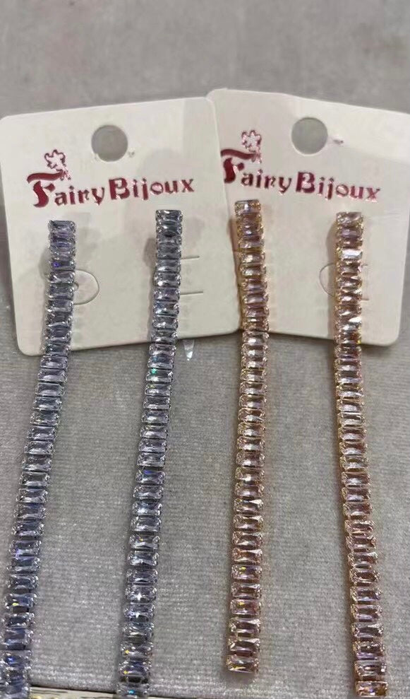Orecchini pendenti diamante