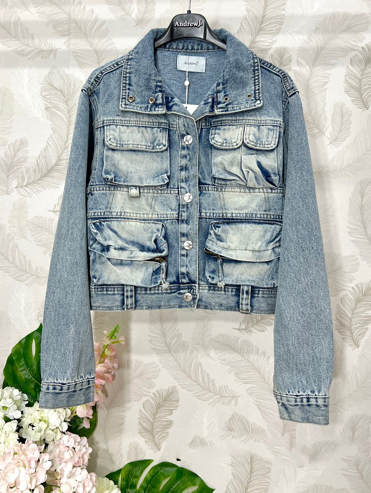 Giacca jeans con 4 tasche