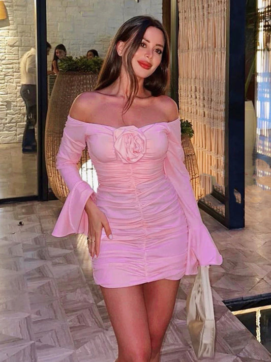 Abito maniche lunghe Rose