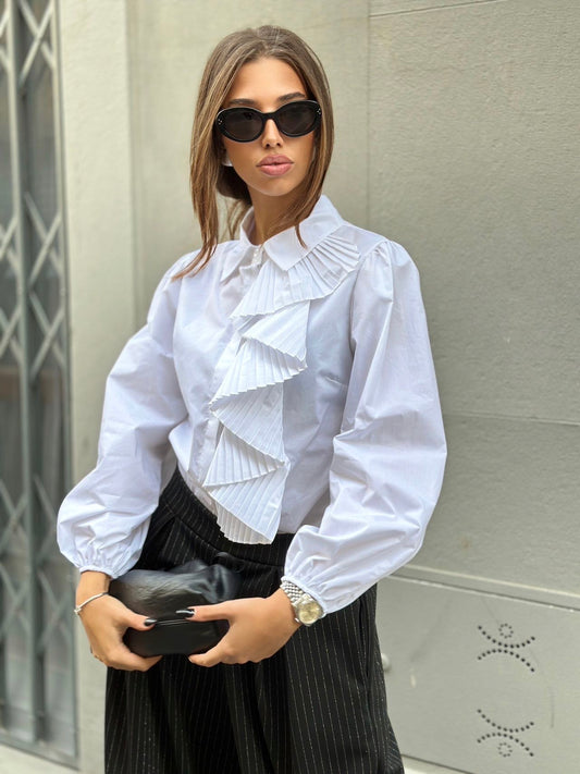 Camicia con plisse
