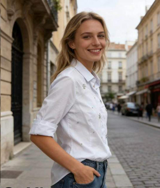 camicia brillantinata