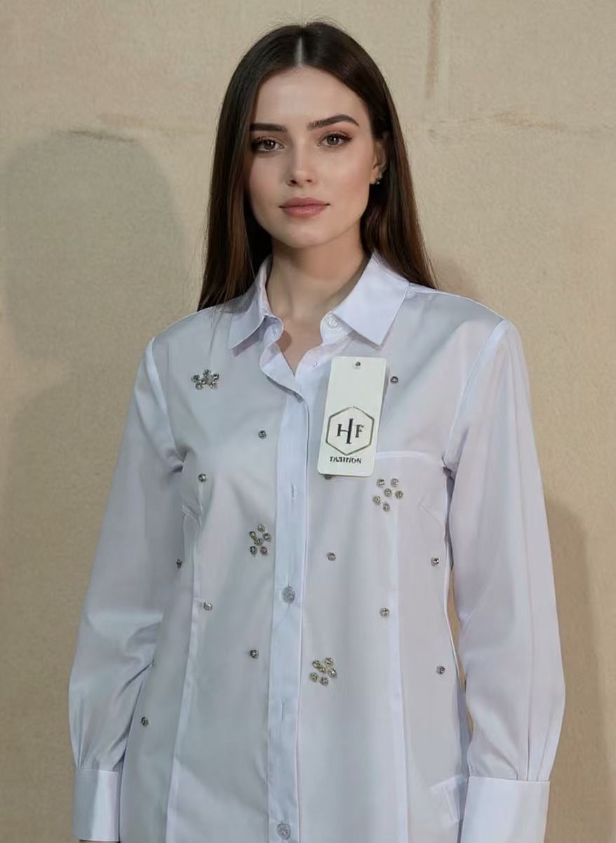 camicia brillantinata