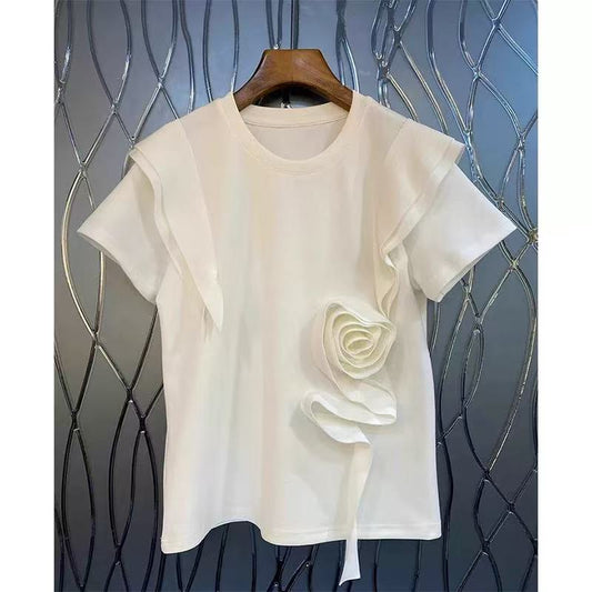 T-shirt con Rosa