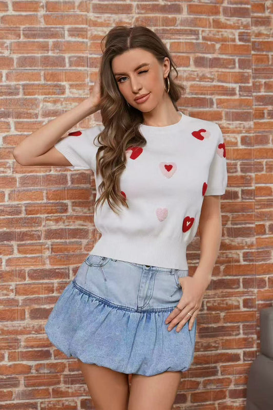 T-shirt a cuore