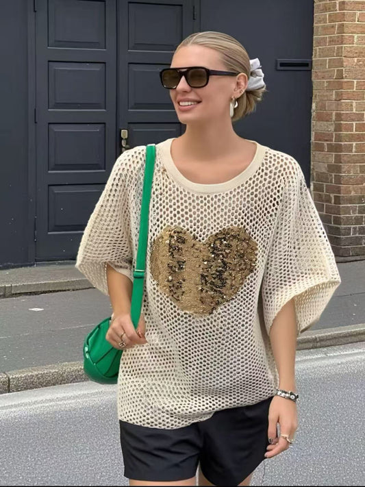 Maglia a rete Cuore