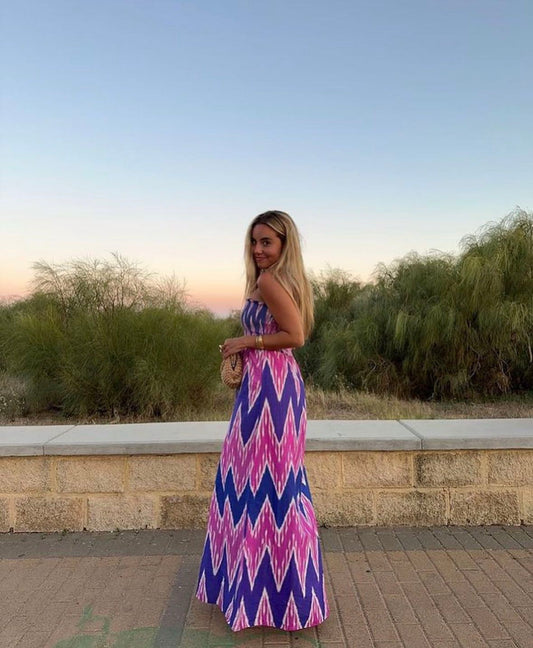 Abito fascia zigzag